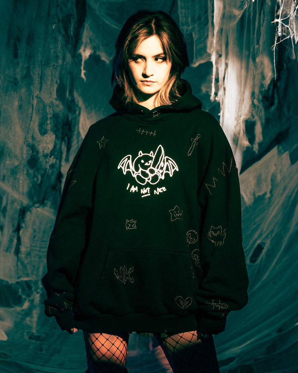 Graphic Sweatshirts Nice Design Hoodies Hustle Sky Blue Oversized