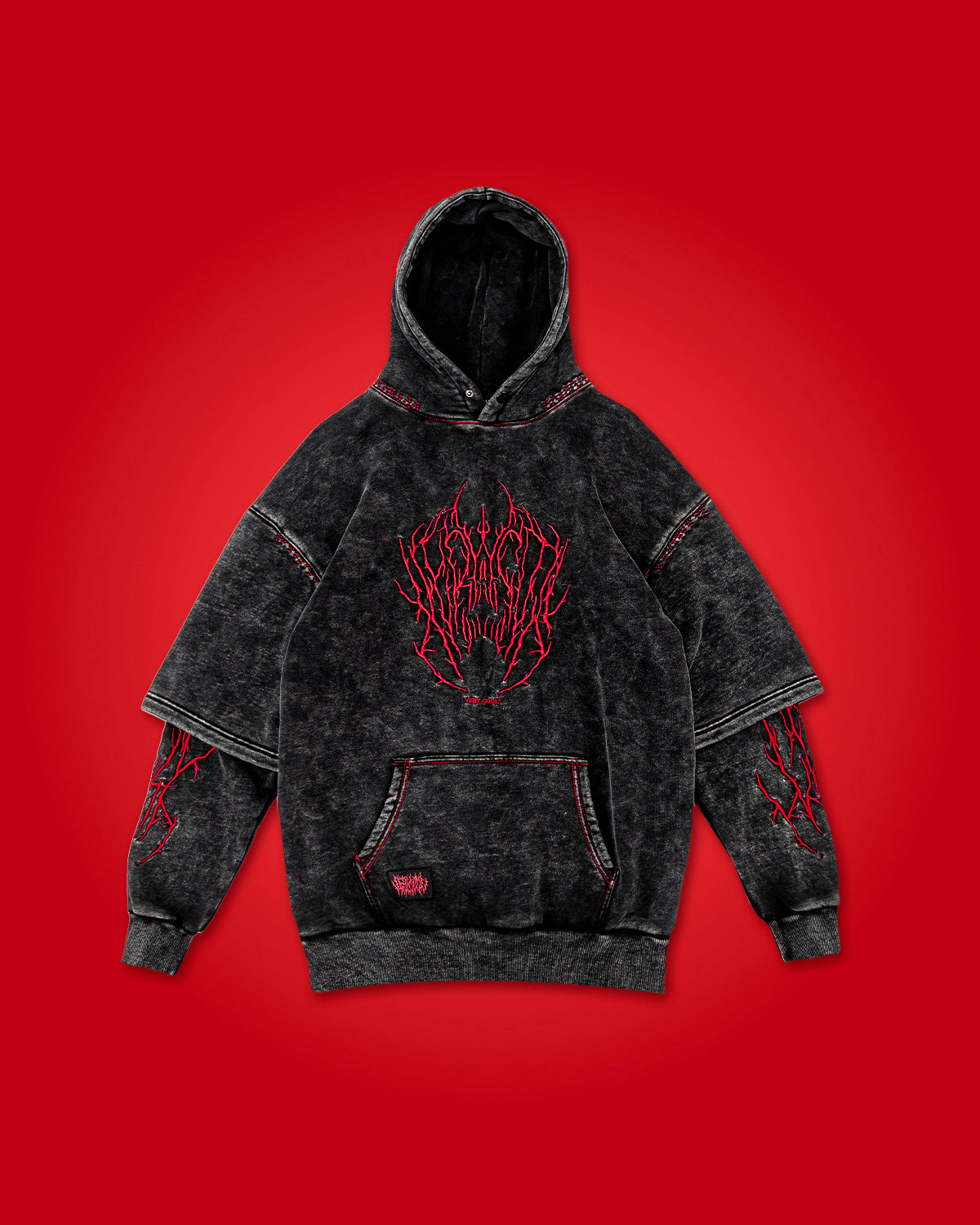 x*割様 GUAPI Demons Inside Hoodie Guapi