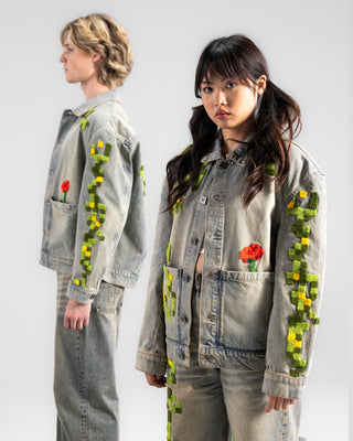 The Golem Denim Jacket | Very Cool x Minecraft– Cool Shirtz