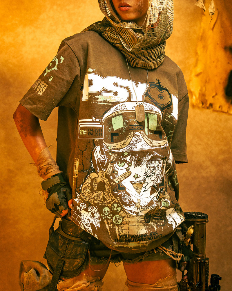 The PSY-OP Tee - Army Green