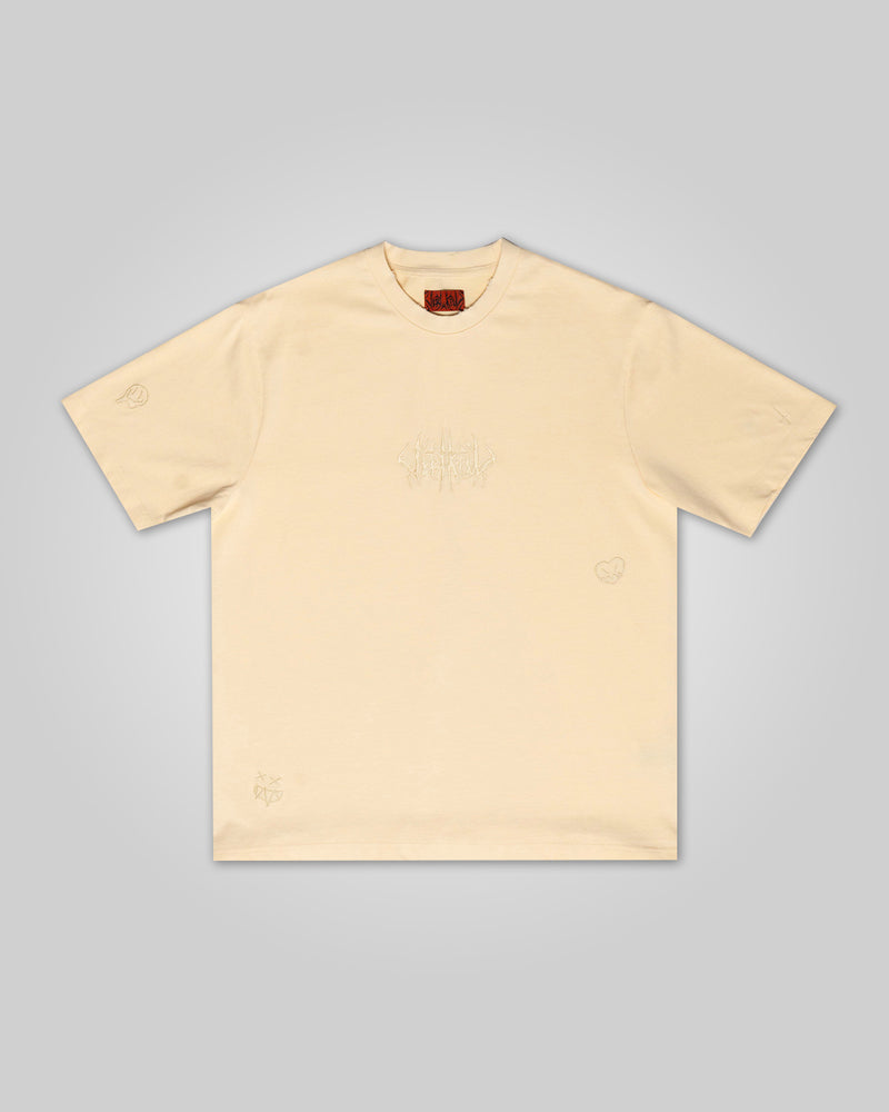 The Scrawl Tee - Beige