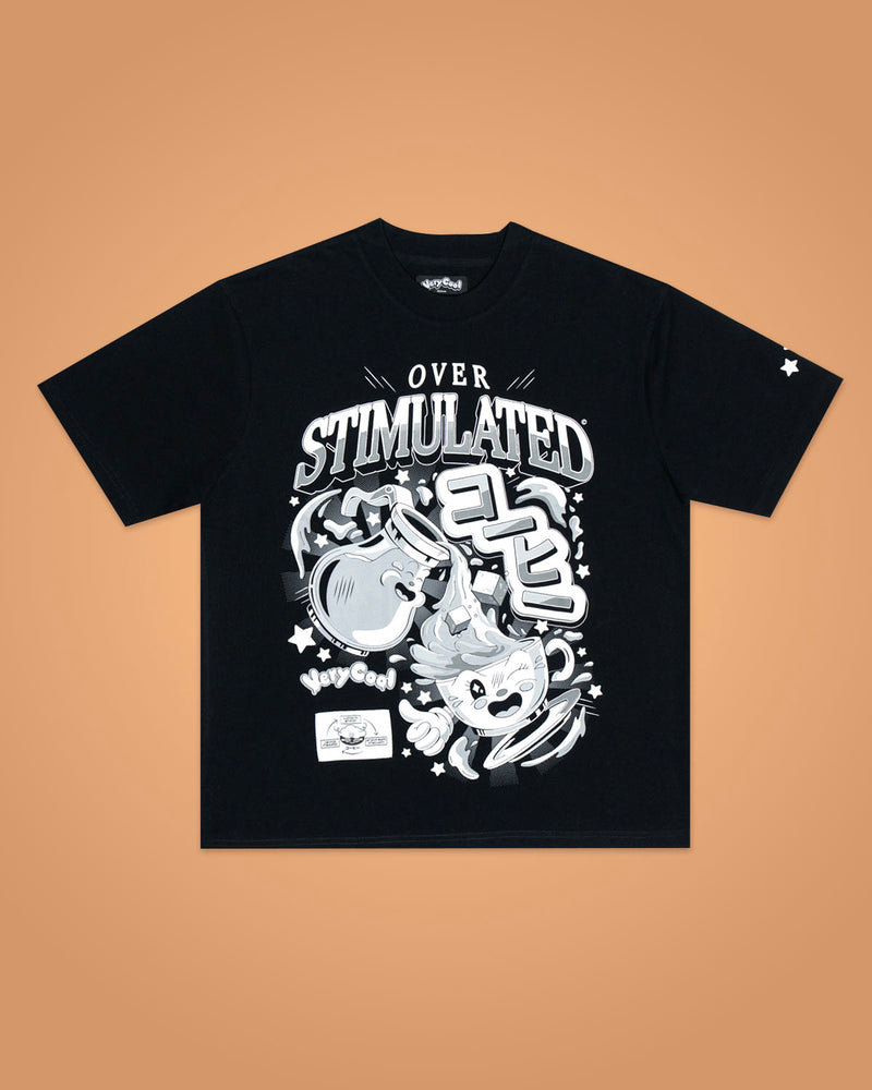 The Overstimulated Tee - Black