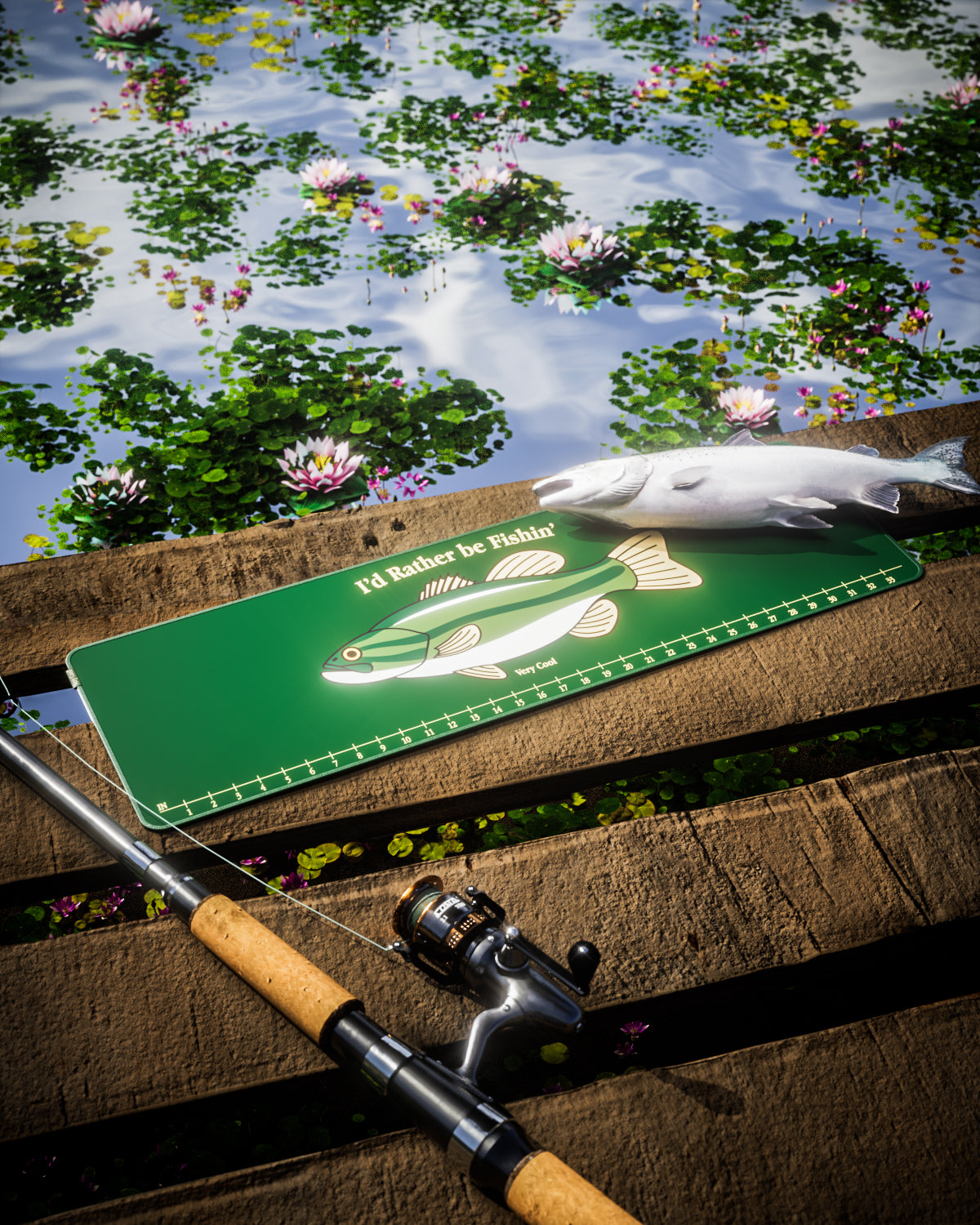 The Fishing Desk Mat Cool Shirtz the-fishing-desk-mat-cool-shirtz