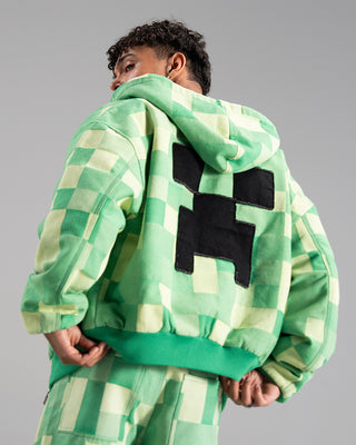 The Creeper Hooded Jacket | Very Cool x Minecraft– Cool Shirtz
