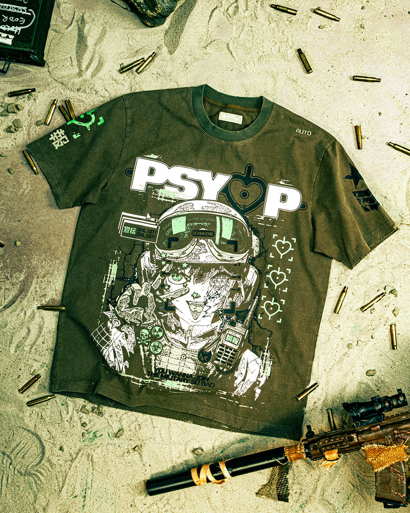 The PSY-OP Tee - Army Green