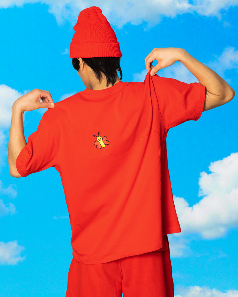 The Caterpillar Tee - Red