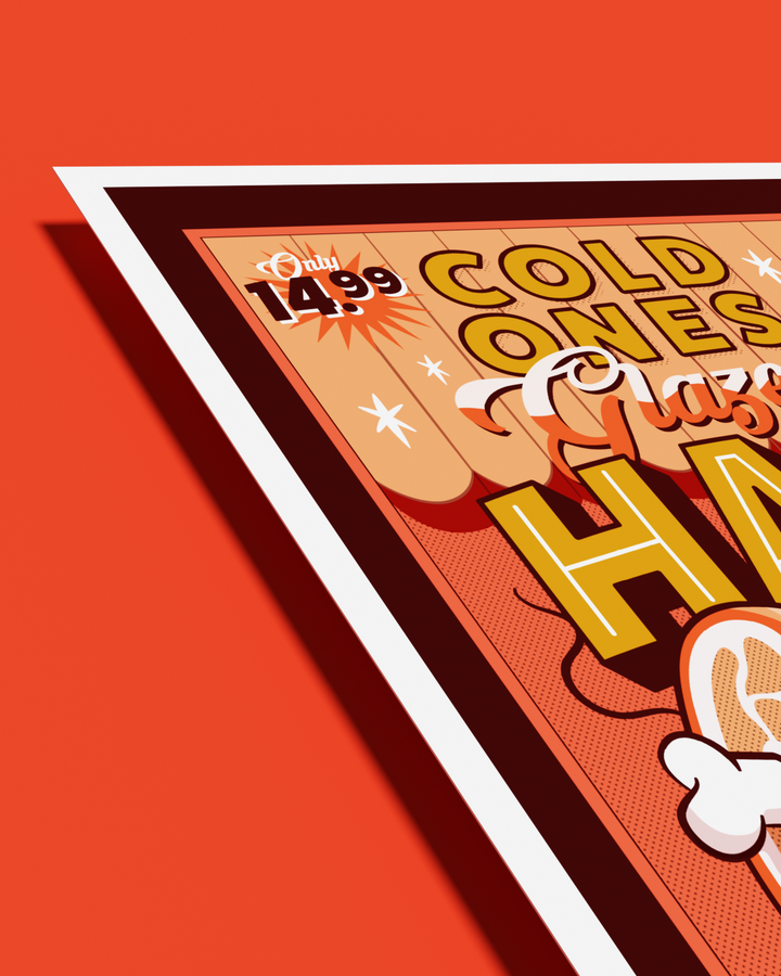 Glazed Ham Signed Art Print