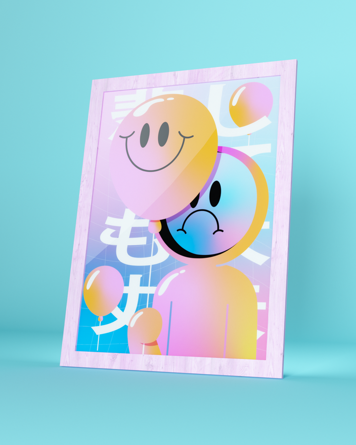 HappySad Art Print