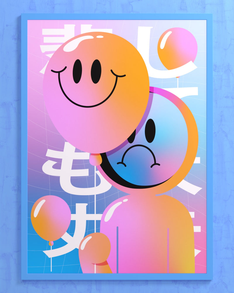 HappySad Art Print