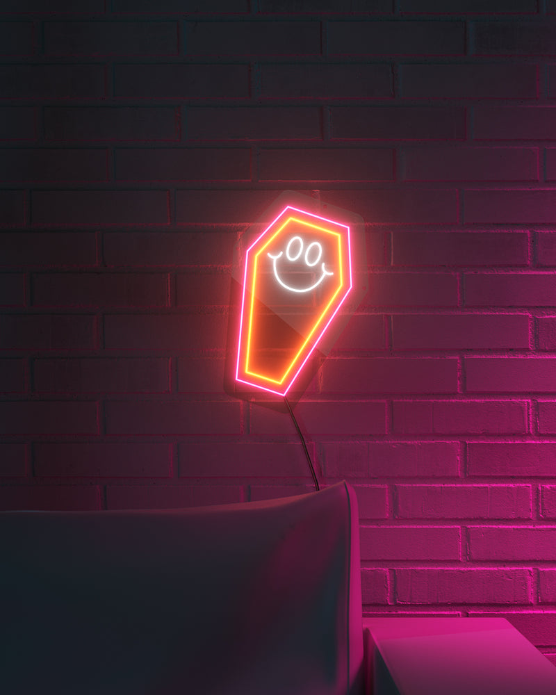 The Happy Coffin Neon